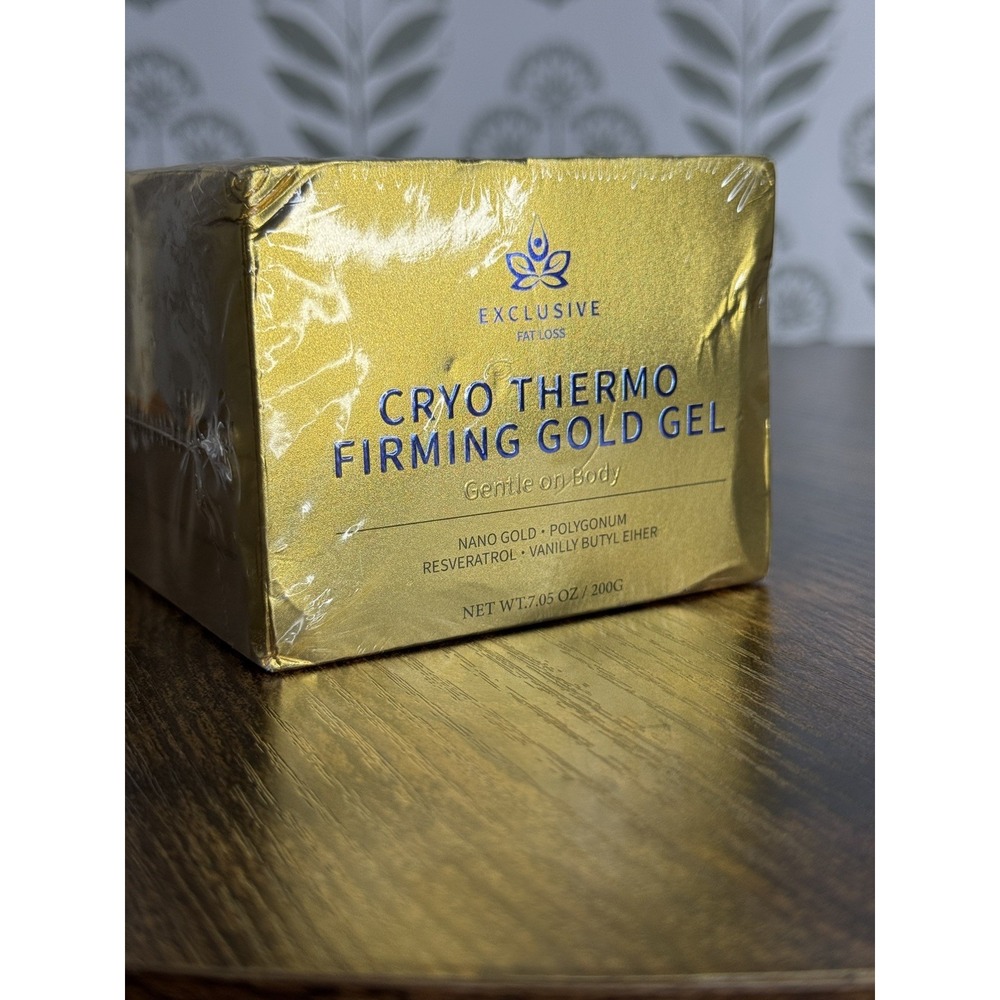 Exclusive Cryo Thermo Firming Gold Gel Nano Gold Resveratrol 7.05oz New Exp 6/29